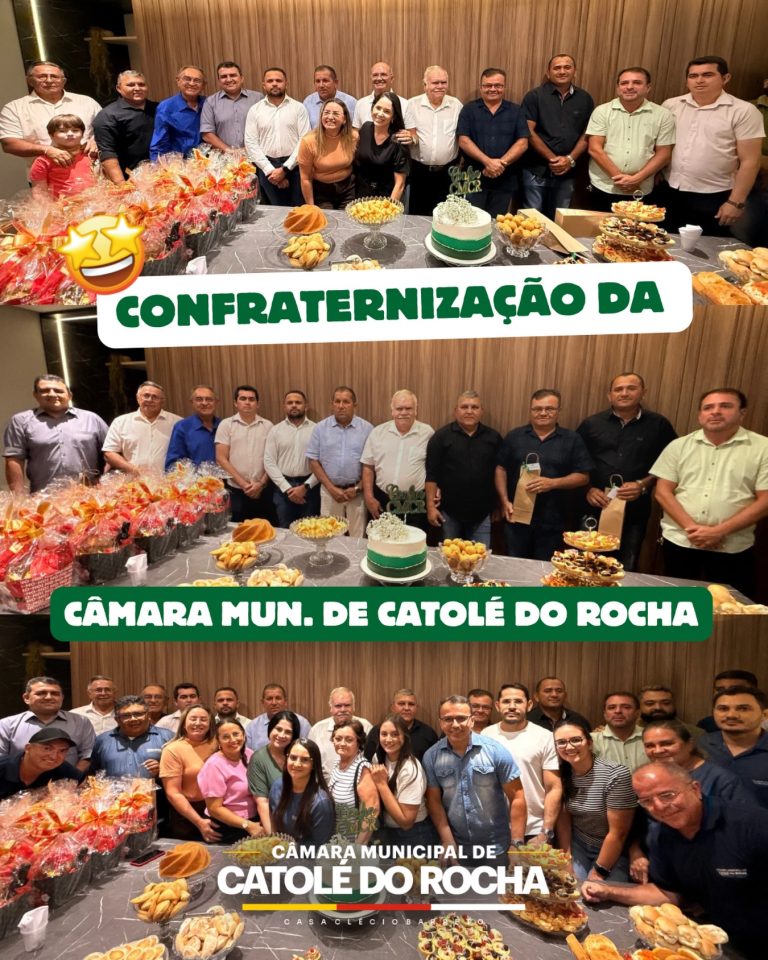 Leia mais sobre o artigo Câmara Municipal de Catolé do Rocha realiza confraternização com vereadores, servidores e presença do prefeito Laurinho Maia e da primeira-dama Geska Maia
