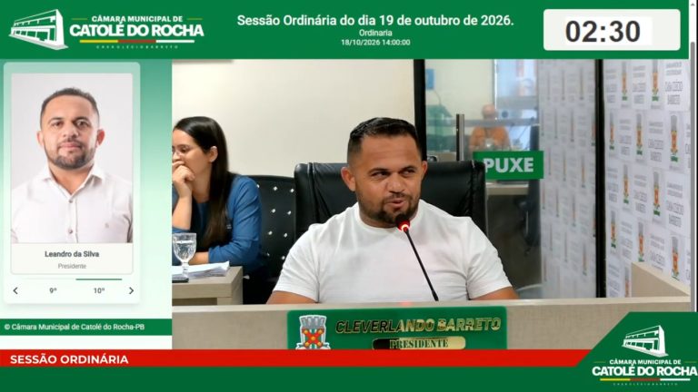 Leia mais sobre o artigo Câmara de Catolé do Rocha realiza sessão ordinária com requerimentos voltados à saúde, infraestrutura e ações sociais
